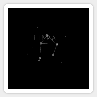 Zodiac sign constellation - libra Sticker